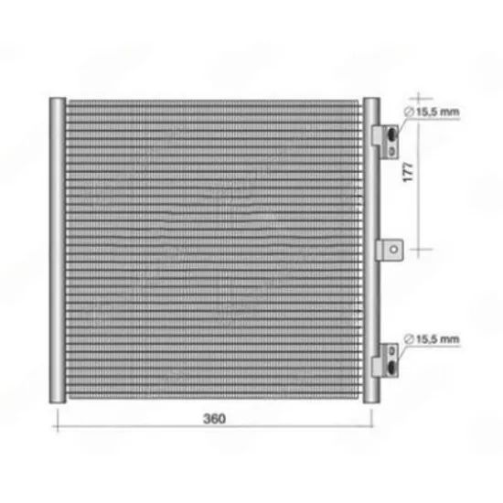 Radiator Aer Conditionat PORSCHE BOXSTER Spyder 981 2015-> Radiator condensator aer conditionat 2.0-2.5 benzina (379x332x16) Perioada 2016 2017 2018 2019 2020 2021 2022