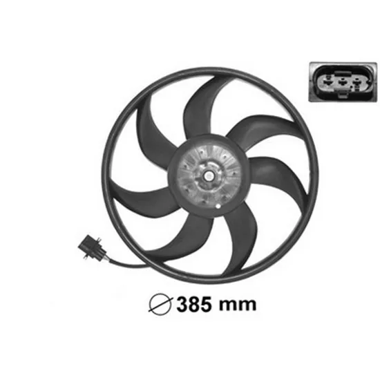 Ventilator Motor VW POLO 9N 2001->2012 Electroventilator complet 39mm 250W Perioada 2001 2002 2003 2004 2005 2006 2007 2008
