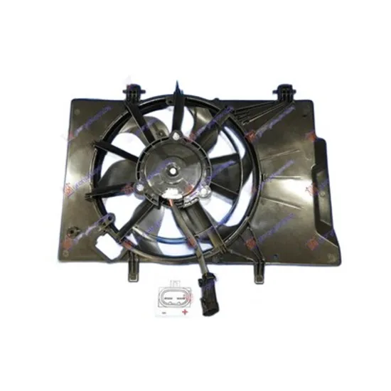 Ventilator Motor FORD ECOSPORT 2012-> Electroventilator racire complet benzina - diesel +AC (345mm) Perioada 2013 2014 2015 2016 2017
