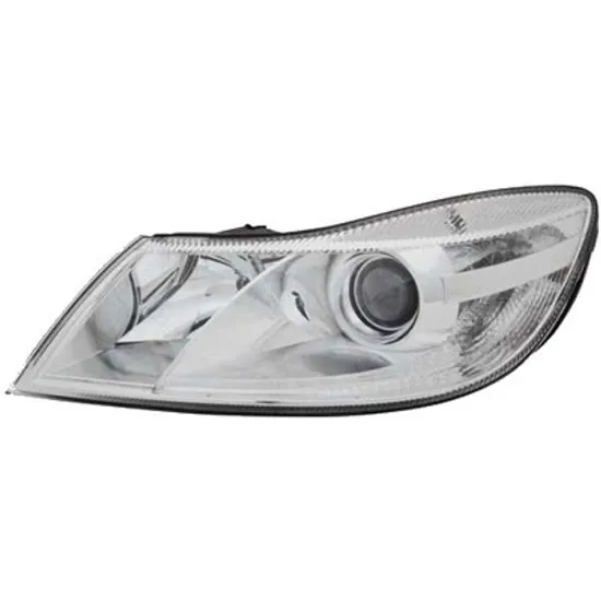 Faruri SKODA OCTAVIA 2 2004->2013 Far reglaj electric cu logo HELLA stanga 2008->2013 Perioada 2008 2009 2010 2011 2012