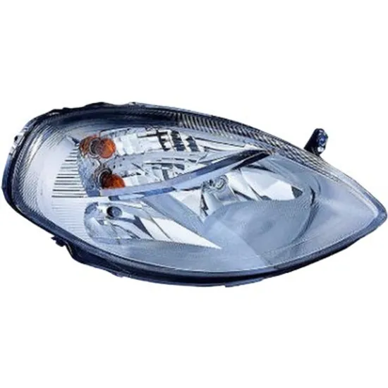 Proiector dreapta LANCIA YPSILON 2003->2011 perioada 2003 2004 2005 2006 2007 2008 2009 2010 2011 pana la an de fabricatie 11/2006, fara motor reglaj, semnal transparent, cu reglaj electric, cu bec H7/H3