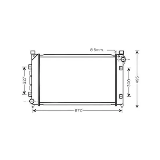 Radiator Motor LAND ROVER FREELANDER 1 1998->2006 Radiator apa pentru 1998 ->2000 1.8cc 16V (61x43) cu/fara aer conditionat Perioada 1998 1999 2000 2001 2002 2003 2004 2005