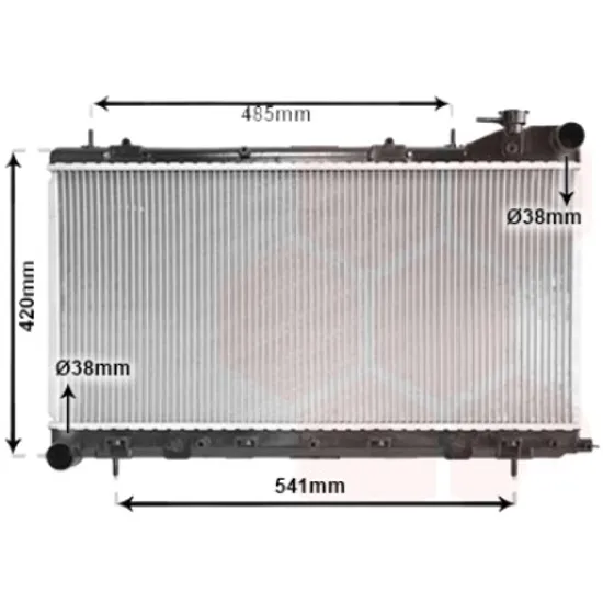 Radiator apa SUBARU FORESTER SF 1997->2002 pentru 2.0 AWD, 2.0 AWD, perioada 1998 1999 2000 2001 2002