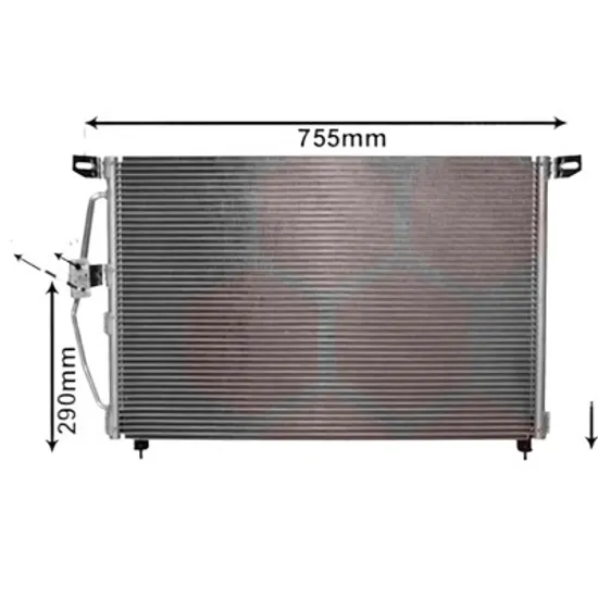 Radiator aer conditionat AUDI Q8 2018-> 50 TDI Mild Hybrid quattro 210KW 286CP , pentru motor DHXA, DPXA perioada 2018 2019,2020,2021,2022 2023