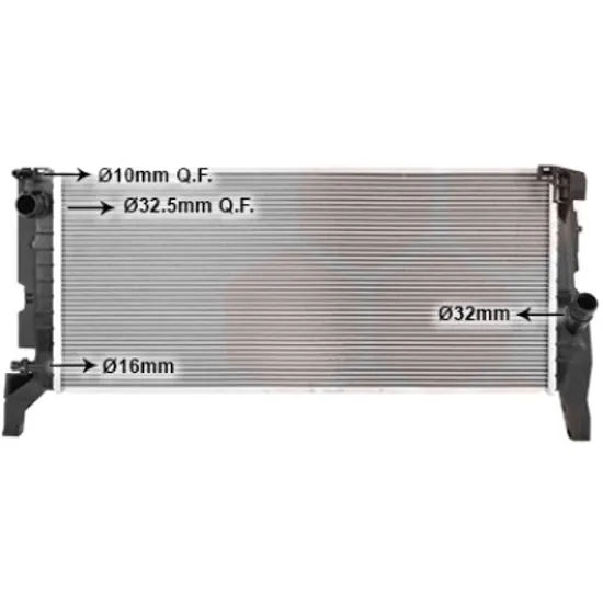 Radiator apa BMW X1 F48 2014-> sDrive 20 i 131KW 178CP , pentru motor B48 A20 A, B48 A20 F perioada 2020 2021,2022,2023,2024 2025