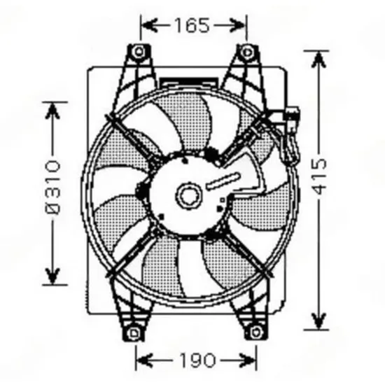 Ventilator Motor HYUNDAI ACCENT 2 LC 1999->2005 Ventilator A/C benzina diesel (manuala/automatic) Perioada 1999 2000 2001 2002 2003 2004 2005