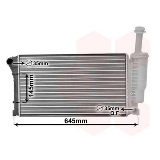Radiator Motor FIAT PANDA 169 2003->2013 Radiator apa pentru 1.1 - 1.2i 8V cu aer conditionat (55x31.7) Perioada 2003 2004 2005 2006 2007 2008 2009 2010 2011