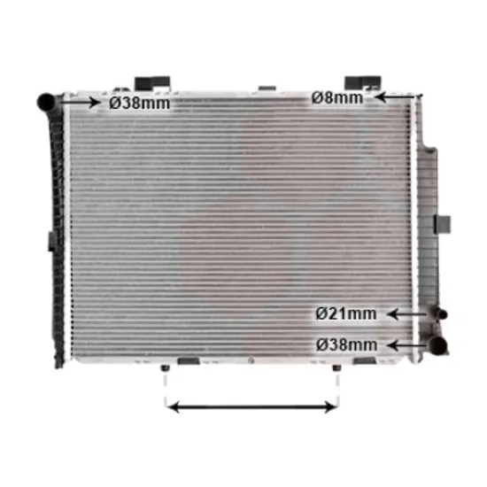 Radiator apa MERCEDES E-CLASS W210 1995->2002 pentru E 50 AMG, perioada 1996 1997