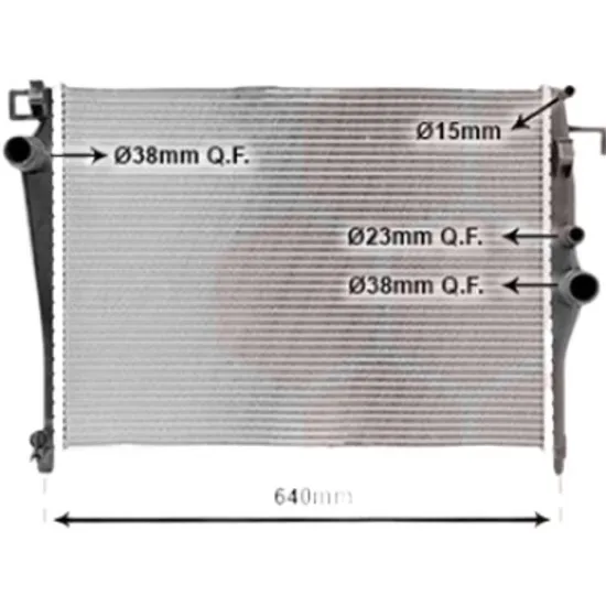 Radiator apa MERCEDES C-CLASS W205 2013-> pentru C 200 BlueTEC / d, perioada 2014 2015 2016 2017 2018