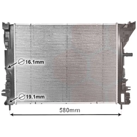 Radiator apa RENAULT ZOE 2012-> pentru ZOE R75, perioada 2017 2018 2019 2020 2021 2022