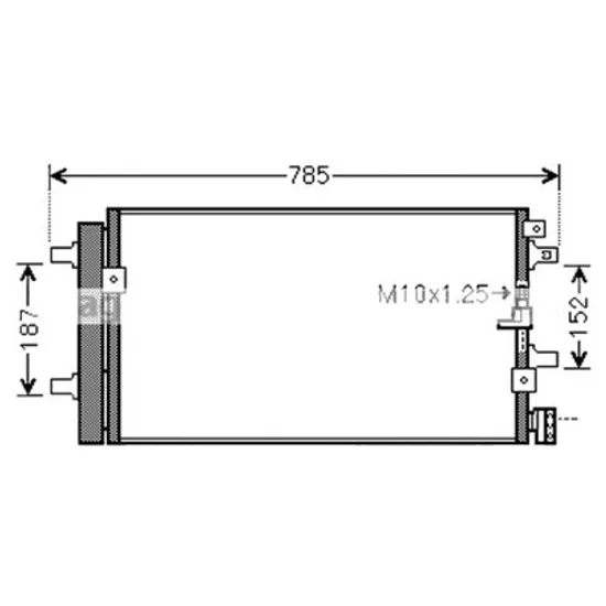 Radiator aer conditionat MERCEDES E-CLASS W212 2009->2015 pentru E 350 4-matic , perioada 2009 2010 2011 2012 2013 2014 2015