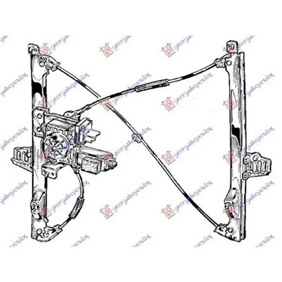 Macara Usa CITROEN C2 2003->2017 Macara usa ELECTR fata COMFORT(EUROPE stanga Perioada 2003 2004 2005 2006 2007 2008 2009 2010