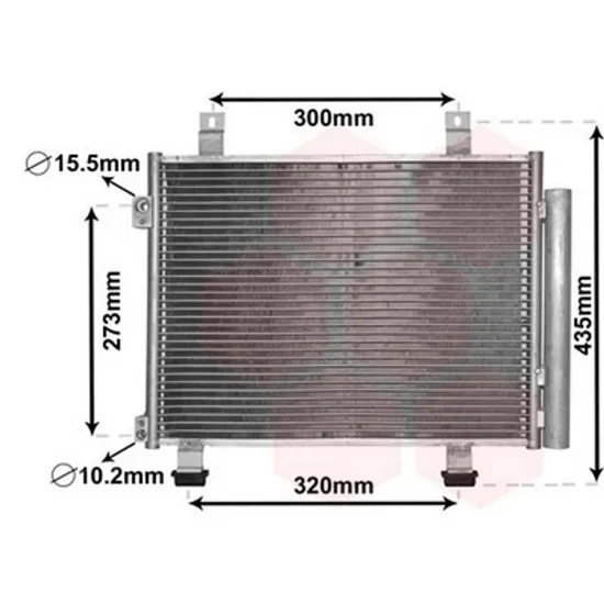 Radiator Aer Conditionat OPEL AGILA B 2008->2015 Radiator aer conditionat 1.3 CDTi 474x510x16 Perioada 2008 2009 2010 2011 2012 2013 2014