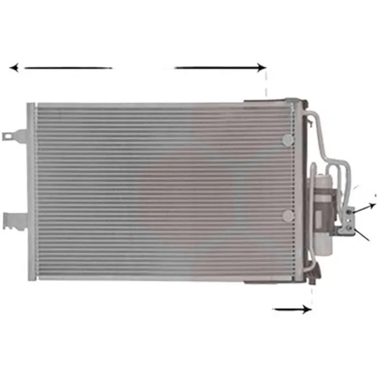 Radiator aer conditionat FIAT 500L 2012-> 0.9 Natural Power 59KW 80CP , pentru motor 312 A2.000 perioada 2017 2018,2019,2020,2021 2022