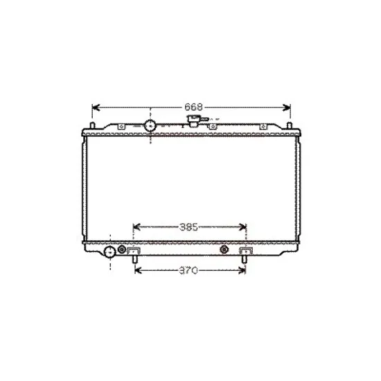 Radiator apa NISSAN PRIMERA P12 2002->2008 pentru 2.2 Di, perioada 2002 2003 2004 2005 2006 2007