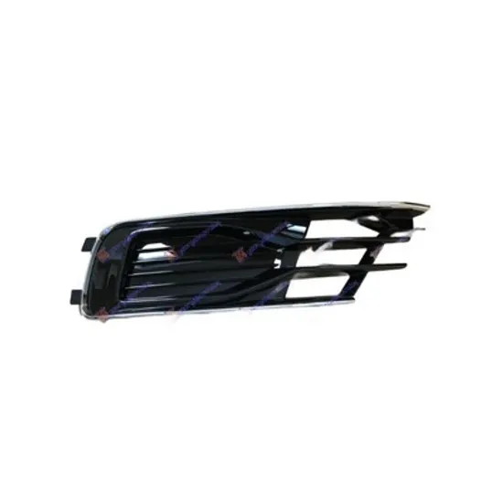 Grila Bara AUDI A6 C7 2010->2018 Grila bara fata (negru EXCLUSIVE) cu ornament cromat stanga Perioada 2014 2015 2016 2017 2018