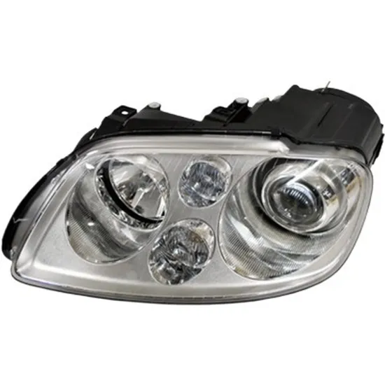 Far stanga VW CADDY 3 2004->2015 perioada 2008 2009 2010 cu motor reglaj, fara unitate de control Xenon, semnal transparent, pentru vehicule cu lumini xenon, cu reglaj distanta iluminare automat, cu bec D2S/H7