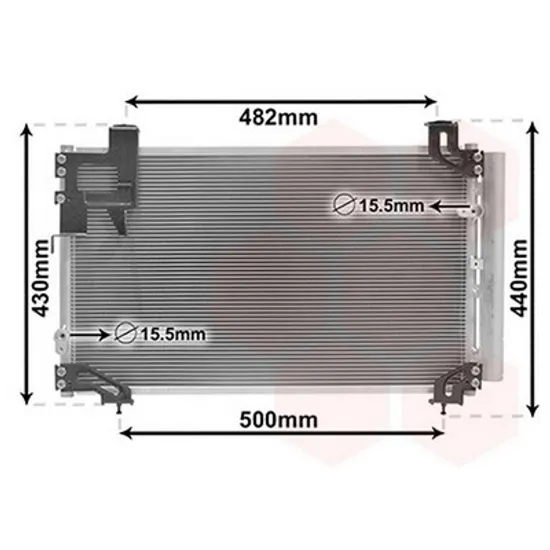 Radiator Aer Conditionat TOYOTA AVENSIS T25 2003->2008 Radiator aer conditionat benzina/ diesel 59x36 Perioada 2003 2004 2005 2006 2007 2008 2009