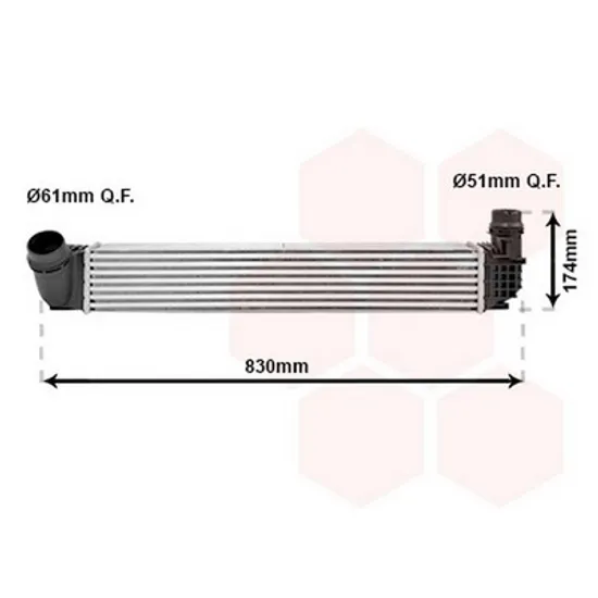 Intercooler RENAULT FLUENCE 2010-> Radiator intercooler 1.6 dCi diesel (650x105x76) Perioada 2010 2011 2012 2013 2014 2015 2016