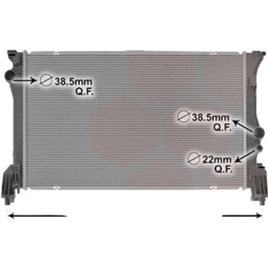 Radiator apa MERCEDES V-CLASS W447 2014-> pentru V 250, V 260, perioada 2014 2015 2016 2017 2018 2019