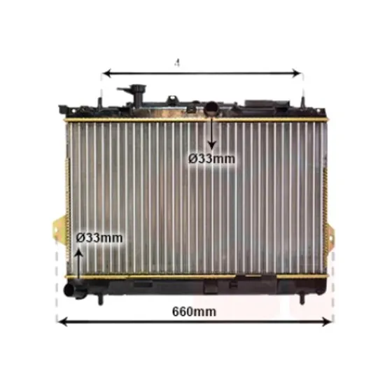 Radiator apa HYUNDAI MATRIX 2001-> pentru 1.6, perioada 2001 2002 2003 2004 2005 2006 2007 2008 2009 2010