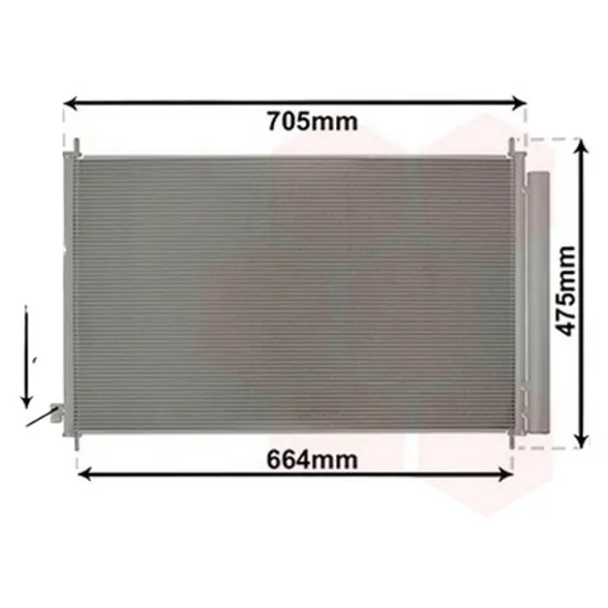 Radiator aer conditionat OPEL ASTRA H 2004->2014 1.7 CDTI 74KW 100CP , pentru motor Z 17 DTH perioada 2004 2005,2006,2007,2008,2009 2010