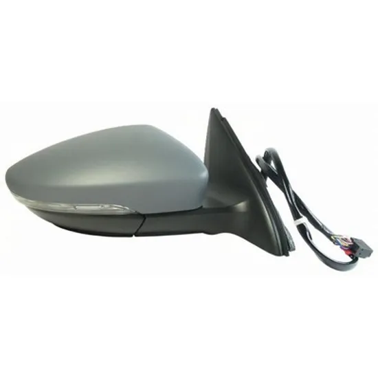 Oglinda VW JETTA 6 2010-> Oglinda exterioara electrica cu incalzire cu rabatare electrica pentru vopsit (cu semnal si lampa podea) DREAPTA Perioada 2010 2011 2012 2013 2014