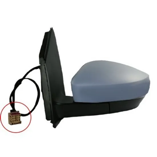 Oglinda VW POLO 6R1 2009->2020 Oglinda exterioara reglaj electric cu incalzire cu semnal mufa patrata stanga Perioada 2009 2010 2011 2012 2013 2014 2015 2016 2017