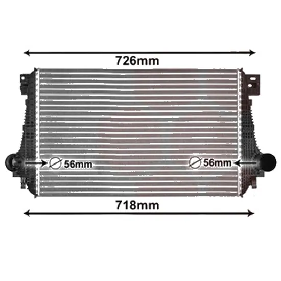 Intercooler VW AMAROK 2010-> pentru 2.0 BiTDI, perioada 2010 2011 2012