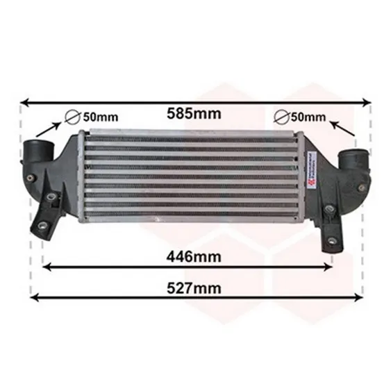 Intercooler FORD FOCUS 1 1998->2008 Radiator intercooler 1,8 TDCi (33x12x73) Perioada 1998 1999 2000 2001 2002 2003 2004