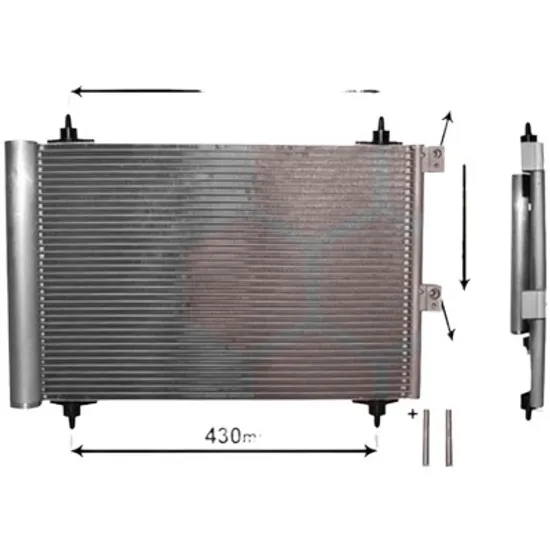 Radiator aer conditionat MERCEDES S-CLASS W221 2005->2013 pentru S 350 CDI 4-matic , perioada 2009 2010 2011 2012 2013