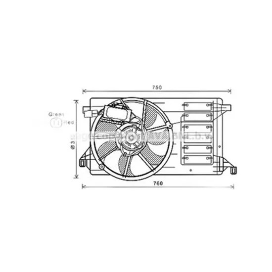 Ventilator Motor MAZDA 3 BL 2008->2013 Electroventilator complet simplu 2.3i16V-2.2CiT, Perioada 2009 2010 2011 2012 2013 2014