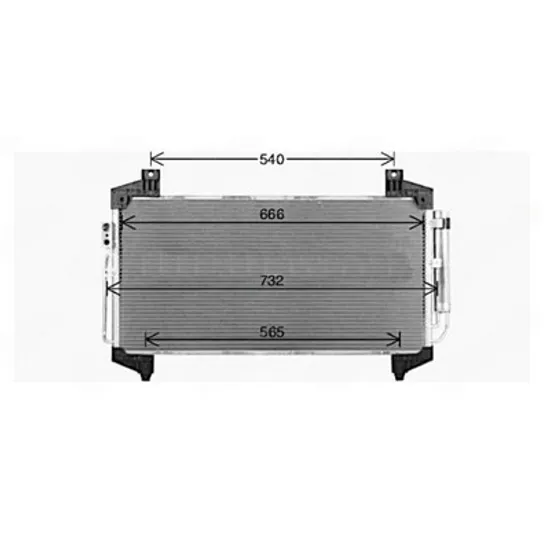 Radiator Aer Conditionat MITSUBISHI ECLIPSE CROSS 2018-> Radiator condensator aer conditionat benzina diesel (712x341) Perioada 2018 2019 2020 2021 2022