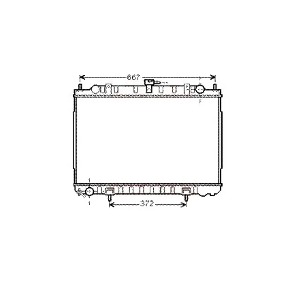 Radiator apa NISSAN X-TRAIL T30 2001->2013 pentru 2.2 Di 4x4, perioada 2001 2002 2003 2004 2005