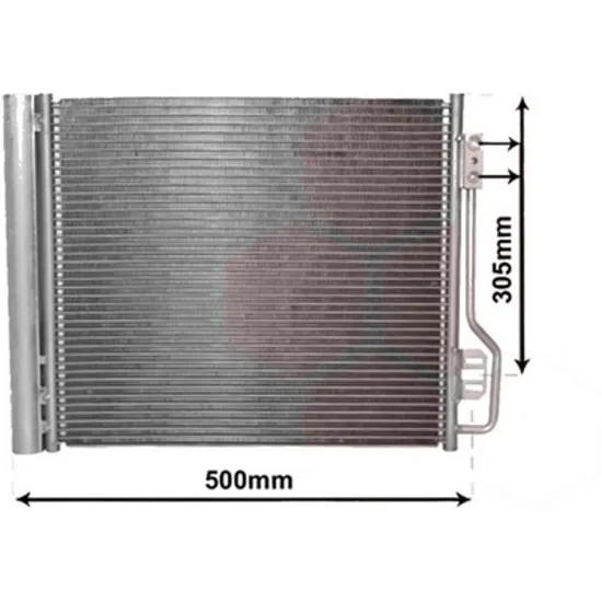 Radiator aer conditionat BMW X5 F15 2013->2018 xDrive 30 d 210KW 286CP , pentru motor N57 D30 A perioada 2013 2014,2015,2016,2017 2018