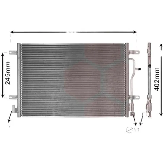 Radiator aer conditionat BMW 3 E46 1997->2005 pentru 328 i, perioada 1998 1999 2000