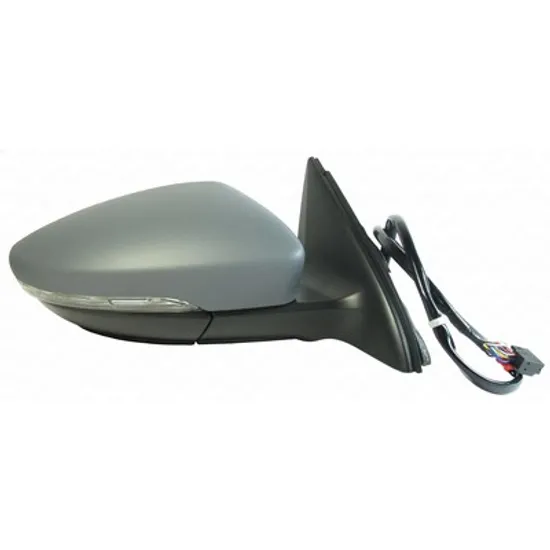 Oglinda VW JETTA 6 2010-> Oglinda exterioara electrica cu incalzire cu rabatare electrica pentru vopsit cu semnal si lampa podea DREAPTA Perioada 2014 2015 2016 2017 2018