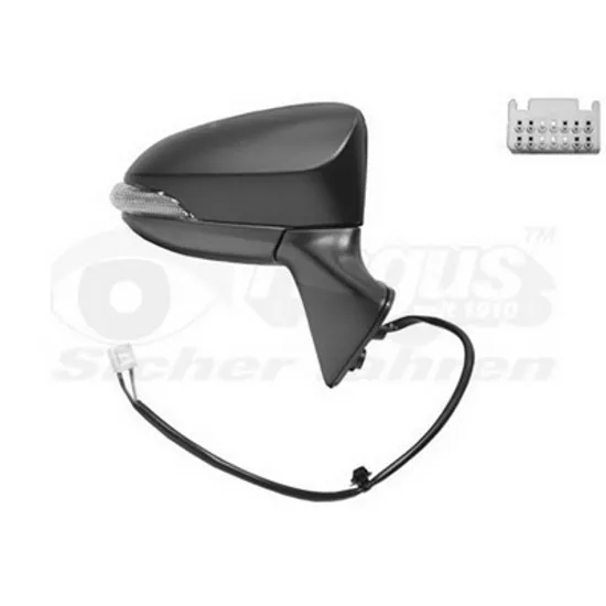 Oglinda TOYOTA VERSO 2009->2013 Oglinda exterioara electrica cu incalzire cu rabatare electrica pentru vopsit cu semnal AM dreapta, 2013-> Perioada 2013 2014 2015 2016