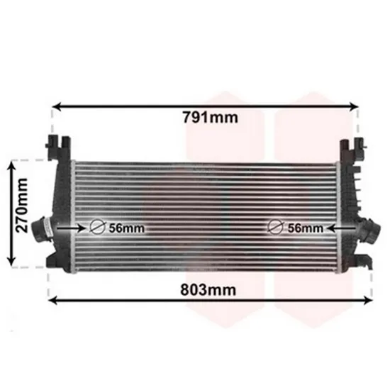 Intercooler OPEL ZAFIRA B 2005->2015 Radiator intercooler 1 4i - 16V turbo 665X285 Perioada 2012 2013 2014 2015 2016