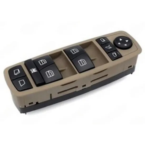 Buton oglinda MERCEDES M-CLASS W164 2005->2011 Panou butoane oglinzi fata cu rabatare electrica (maron) (cu deschidere electrica luneta) (3pin) STANGA Perioada 2005 2006 2007 2008 2009 2010 2011