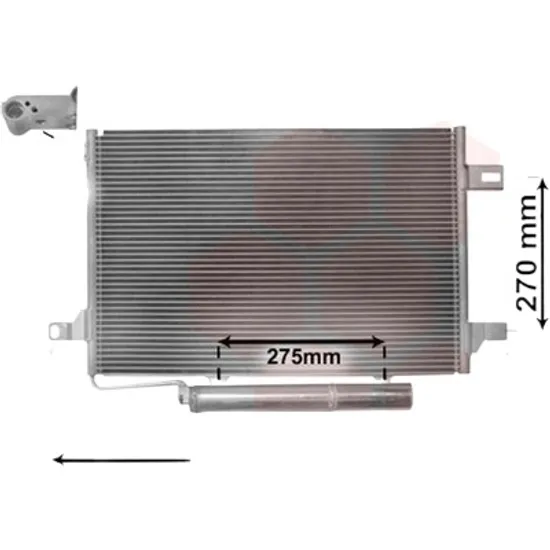 Radiator aer conditionat MERCEDES C-CLASS Coupe C204 2011-> pentru C 180 , perioada 2011 2012 2013 2014 2015 2016 2017 2018