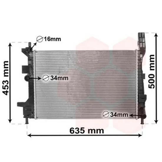 Radiator Motor FORD C-MAX 2 2010->2019 Radiator apa 1.5 TDCi/ECO manuala diesel Perioada 2010 2011 2012 2013 2014 2015 2016 2017 2018 2019