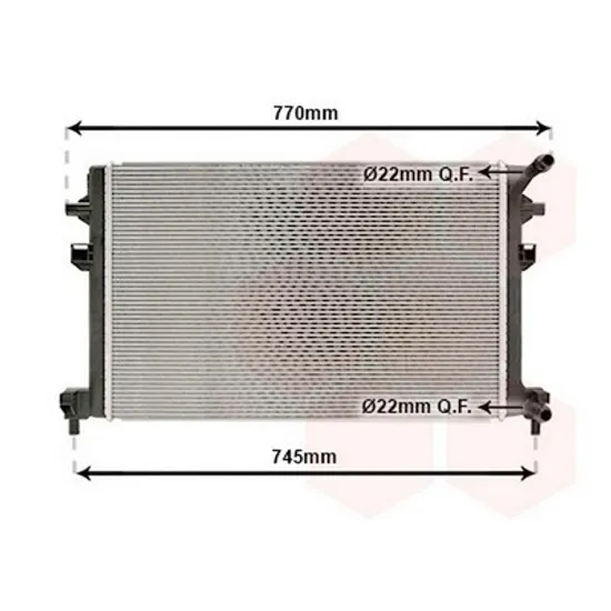 Radiator Motor SEAT LEON 2012-> Radiator apa suplimentar 2.0 TSi benzina (215x190x26) Perioada 2012 2013 2014 2015 2016 2017
