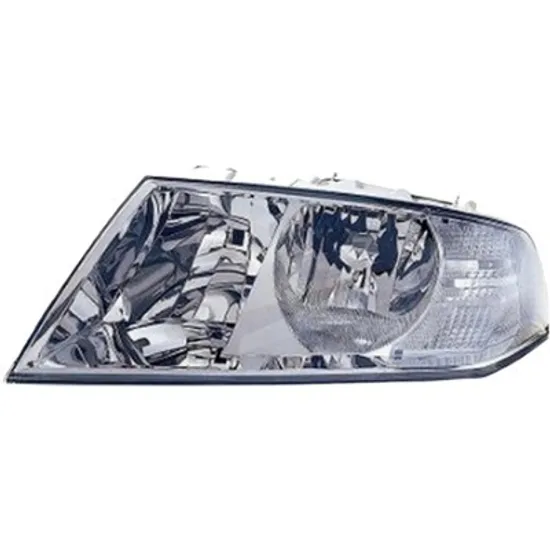 Far stanga SKODA OCTAVIA 2 2004->2013 perioada 2004 2005 2006 2007 2008 2009 2010 pana la an de fabricatie 02/2009, cu motor reglaj, semnal transparent, cu reglaj electric, cu bec H1/H7