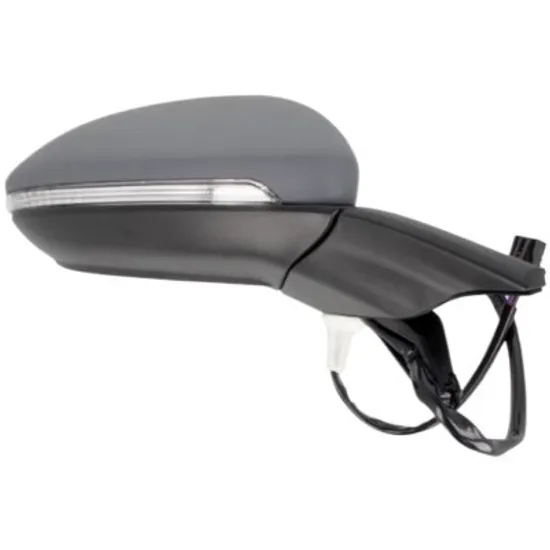 Oglinda exterioara dreapta VW GOLF 7 2012->2020 perioada 2013 2014 2015 2016 2017 2018 , cu lampa podea, cu semnal, inaltime cm 24,84, latime cm 15, lungime cm 37, reglaj electric, numar pini 11, cu memorie, cu incalzire, prevopsit grund,