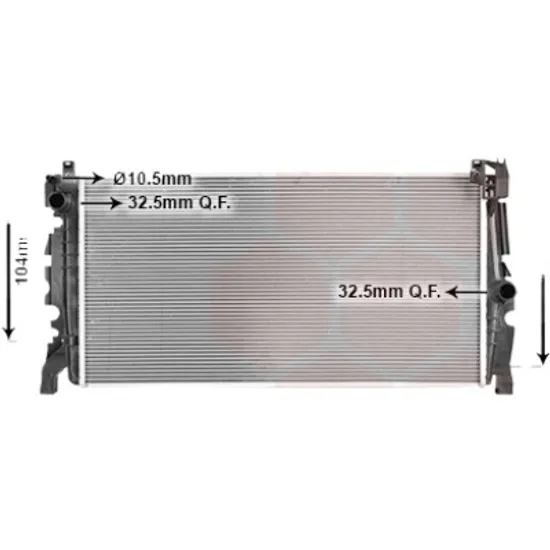 Radiator apa MINI COUNTRYMAN F60 2016-> pentru Cooper SE ALL4, perioada 2017 2018 2019 2020 2021 2022 2023 2024 2025