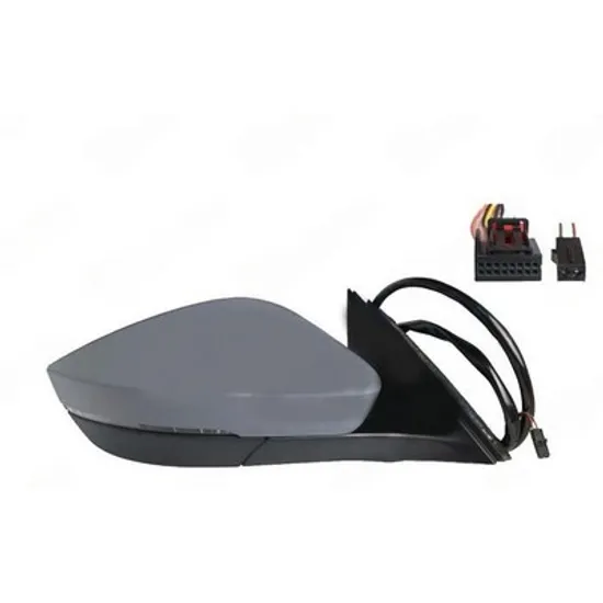 Oglinda SKODA SUPERB 3 2015-> Oglinda exterioara electrica cu incalzire cu rabatare electrica pentru vopsit. (cu semnal si lampa podea.si senzor banda) (13 PIN) DREAPTA Perioada 2015 2016 2017 2018 2019