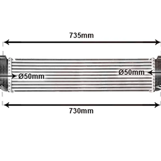 Intercooler VOLVO V40 Cross Country 2012->, V40 2012-> pentru T4 GTDi, perioada 2012 2013 2014 2015 2016 2017