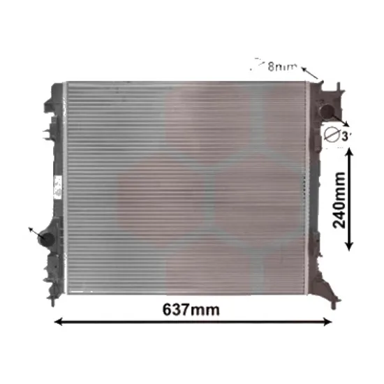 Radiator apa RENAULT KADJAR 2015-> pentru 1.5 BLUE dCi 115, perioada 2018 2019 2020 2021 2022 2023