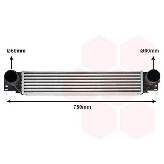 Intercooler CHEVROLET CAPTIVA C100 2006-> Radiator intercooler 2,0 CDTi 570x100x90 Perioada 2006 2007 2008 2009 2010 2011 2012